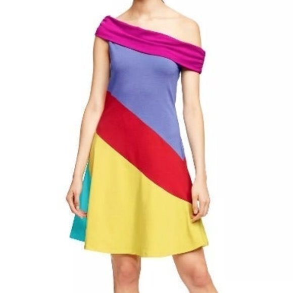 Stephen Burrows for Target Dress Rainbow Cotton - Picture 1 of 4